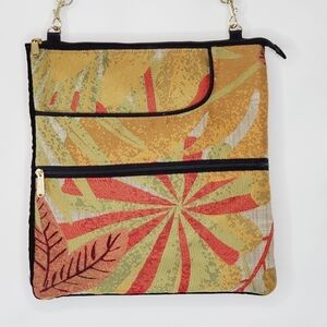 Danny K. Vintage Tapestry Shoulder Bag Versatile Multi-pocket Crossbody Purse